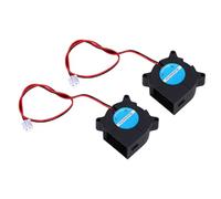 Bewinner Lot de 2 Ventilateurs de 40 Mm, Ventilateur de Refroidissement sans Balais à Double Roulement à Billes avec Connecteur à 2 Broches pour Extrudeuse d'imprimante 3D Hotend et Petit Boîtier