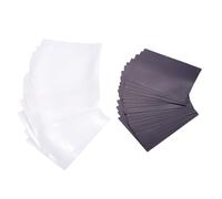 Bewinner Lot de 20 Feuilles Magnétiques Ultra Puissantes et Sacs de Rangement en PVC pour L'artisanat et les Matrices de Découpe, Aimants en Caoutchouc Noir de 17,8 X 12,7 Cm pour le Stockage des