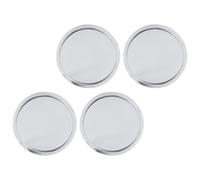 Bewinner Lot de 4 Cache-moyeux de Roue, Diamètre Extérieur 75 Mm, Résistant aux Rayures et à la Pluie, Excellente étanchéité, Matériau ABS, Installation Facile pour Les Véhicules (Galvanoplastie)