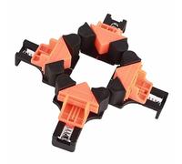Bewinner Lot de 4 Pinces d'Angle pour le Travail du Bois, Angle Droit 90, 45, 120 Degrés, Ensemble d'outils de Serrage 'Angle en Bois à Ressort Haute Tension pour Cadre Photo, Boîte 'armoire,