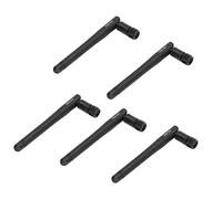 Bewinner Lot de 5 Antennes Pliables Omnidirectionnelles à Gain élevé 6 DBi pour Transmission sans Fil 433 MHz, Connecteur Mâle SMA, Antenne de Signal pour Système de Lecture de Compteur, Drone,