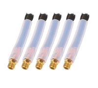 Bewinner Lot de 5 Brosses de Nettoyage de Cordons de Soudure, Brosse en Fibre à Tête en Laiton pour le Nettoyage des Joints et des Joints, Résistante aux Hautes Températures pour les Soudures par