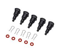 Bewinner Lot de 5 Connecteurs Fluides en Forme de I pour Machine à café, Adaptateur de Raccord de Tuyau de Type I pour Connecteur de Tube de Cafetière, Pièces de Rechange pour Système de Lait avec