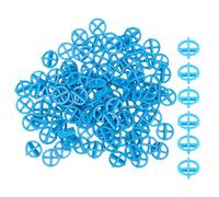 Bewinner Lot de 500 Entretoises de Carrelage Réutilisables 1/8" 3 Mm, Système de Nivellement de Carrelage, Cale Amovible pour la Construction de Murs en Carreaux de Céramique, Entretoises Bleues