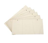 Bewinner Lot de 6 Plaques en Bois Vierges Rectangulaires Inachevées avec Trous pour Suspendre, Tranche de Bois Décorative à Peindre pour l'artisanat, le café, la Maison, la Fête de Mariage