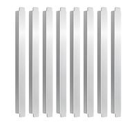 Bewinner Lot de 8 Barres d'adaptateur de Table à Vapeur en Acier Inoxydable de 30,5 Cm, Séparateur de Nourriture en Métal pour Casseroles Fractionnées Pleine Grandeur, Cuisines de Service de (SILVER)