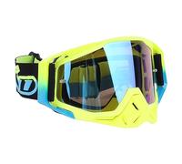 Bewinner Lunettes de Moto avec Protection en TPU, Claire, Ajustement serré, Lunettes d'équitation à Large Horizon pour Hommes et Femmes, Anti-impact, Poussière, UV, de sécurité pour Motoneige,