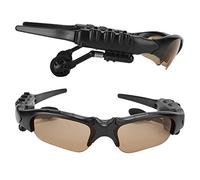 Bewinner Lunettes de Soleil Bluetooth 5.0 à énergie Solaire, écouteurs Stéréo sans Fil pour la Conduite en Plein Air, Les Voyages, Lunettes d'appel Mains Libres avec Microphone intégré, Marron