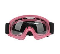 Bewinner Lunettes de Vélo Tout-terrain pour Enfants, Résistance aux Chocs, Protection UV, Lunettes de Moto pour Cyclisme en Plein Air, Ski, VTT, Course Tout-terrain avec Sangle Réglable, Cadre (PINK)