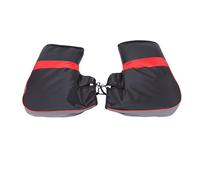 Bewinner Manchons de Guidon de Moto Coupe-Vent, Chauffe-Mains pour Conduite par Temps Froid, 1 Paire de Tissu Oxford (Black)