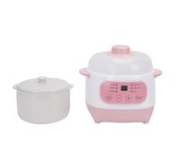 Bewinner Marmite électrique 1 L en Céramique Multifonction, Cuiseur à Soupe Intelligent avec Prévention des Brûlures à Sec, Arrêt Automatique, 200 W pour Riz, Nouilles (Prise UE 220V)