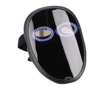 Bewinner Masque LED avec Détection de Gestes, Couvercle LED Transformant le Visage, contrôlé par Application, 115 Motifs Intégrés, Autonomie de 12 Heures, Masque Lumineux pour Halloween,