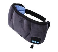 Bewinner Masque pour les Yeux de Sommeil Bluetooth avec écouteurs (GREY) | Audio Bluetooth 5.4, Haut-parleurs 32 Mm, Masque Lavable Amovible, Siestes de Voyage, Méditation, Heure du Coucher, Hommes