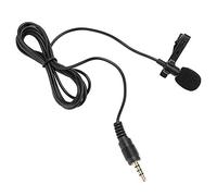 Bewinner Jack 3,5 mm Mini-Microphone Filaire à Cravate Lapel Mains Libres Microphone à condensateur pour Micro Enregistrement Audio, vidéo et Mains Libres