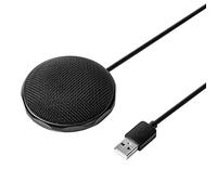 Bewinner Microphone à Condensateur Directionnel USB pour Ordinateur Portable, Mini Micro de Conférence Filaire avec Carte Son Intégrée pour Réunions Vidéo, Chat Vocal, Enregistrement