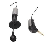 Bewinner Microphone à Instrument sans Fil UHF, Résistant aux Chocs, Col de Cygne à 360 °, à Clipser, pour Guitare, Violon, Harpe, Portée de 45m, Connexion Automatique, sans Délai