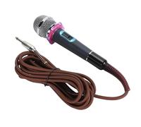Bewinner Microphone Filaire Portable pour Chanter karaoké, Micro à Bobine Mobile Dynamique avec Son Clair, Construction Métallique en Alliage de Zinc, Micro Cardioïde pour Performance sur Scène,