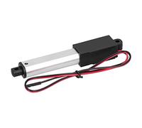 Bewinner Mini Actionneur Linéaire électrique, Course de 50 Mm, 30N, 30 Mm/s, DC12V, étanche IP54, Petit Mouvement pour Robot, Protection contre les Surintensités en Alliage d'aluminium (Poussée