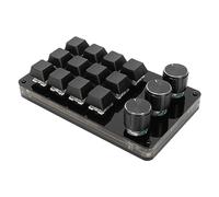 Bewinner Mini Clavier 12 Touches avec 3 Boutons, Clavier Mécanique Macro échangeable à Chaud, USB Programmable personnalisé avec Interrupteur Bleu, Câble Détachable pour l'efficacité du Travail de