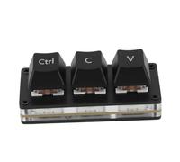 Bewinner Mini Clavier à 3 Touches, Clavier Macro de Jeu, Interrupteur Rouge, Clavier Mécanique à Rétroéclairage coloré échangeable à Chaud, Clavier USB Programmable personnalisé à Une