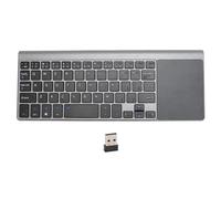 Bewinner Mini Clavier avec pavé Tactile, connectivité 2.4G, Conception Ergonomique pour Ordinateur Portable TV, Systèmes iOS