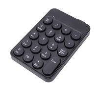 Bewinner Mini Clavier Numérique 2,4 G sans Fil Bluetooth Double Mode, pavé Numérique Portable 19 Touches avec Touches Rondes, Conception Ergonomique pour la Saisie de Données Comptables