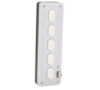 Bewinner Mini Clavier Programmable à 5 Touches, Clavier Programmable sans Fil Filaire USB Double Mode Muet en Silicone, Mini Clavier de Jeu OSU pour Lecteur Multimédia de Jeu (White)