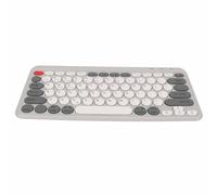 Bewinner Mini Clavier Rond Compact sans Fil2.4G, Double Mode, pour, iOS (White)