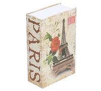 Bewinner Mini Coffre-fort avec Doublure en Acier Inoxydable, Coffre-fort de Dictionnaire de Simulation, Tirelire Cachée pour le Bureau à Domicile, Rangement Précieux 7,1 X 4,6 X 2,2 Pouces