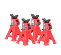 Bewinner Mini Cric de Levage Réglable en Alliage D'Aluminium 1/24 (rouge) | Conception compacte et légère, Excellente durabilité, Pour 1/24 SCX24, 1/18 TRX4M, Hauteur réglable