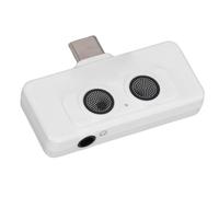 Bewinner Mini de Téléphone, Enregistrement Hi-FI avec Microphone Omnidirectionnel, Microphone Plug and Play de Type C pour Smartphones, Tablettes, Appareils Photo, Ordinateurs (White)