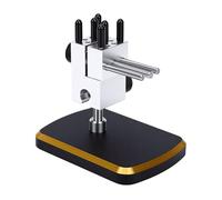 Bewinner Mini étau de Table de 0,01 à 1,25 Pouces, Rotation à 360°, Petit étau de Table en Aluminium avec 8 Tiges, Serrage de Précision pour Bijoux, Montres, Modèles, Réparation Artisanale