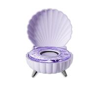 Bewinner Mini Haut-Parleur Bluetooth Design Unique Coquillage Stéréo Mignon avec Veilleuse Ambiante pour Décoration Chambre Enfant