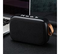 Bewinner Mini Haut-Parleur Bluetooth, Haut-Parleur sans Fil Portable avec Dragonne, Caisson de Basses Stéréo, Prise en Charge de la Carte Mémoire USB FM pour Les Voyages en Plein Air