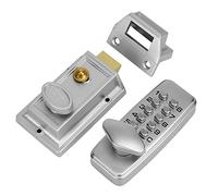 Bewinner MiNi Serrure à Code Mécanique, Serrure de sécurité par Mot de Passe de 2 à 4 Chiffres pour Portes Intérieures et Extérieures, Codée en Alliage étanche avec Finition Chromée