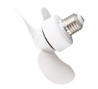 Bewinner Mini Ventilateur à Douille E27 E26, Petit Ventilateur Silencieux à Visser pour Chambre à Coucher, Cuisine, Bureau, à Ampoule à Lame ABS de 5,9 Pouces, de Plafond à économie d'énergie Plug