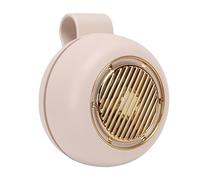 Bewinner Mini Ventilateur électrique sans Pales, Conception Silencieuse à 5 Vitesses, pour les Voyages, le Bureau et L'extérieur, Portable à Clipser (Blanc laiteux)