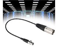 Bewinner Mini XLR 3pin, XLR Câble Microphone Féminin, Durable pour Caméras SLR Équipement de Photographie Professionnelle