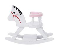 Bewinner Modèle de Chaise de Cheval de Maison de Poupée en Bois, Mini Chaise de Cheval Légère, Jouet pour Maison de Poupée 1/12, Accessoire de de de Fabrication Soignée, Matériau écologique 3,3 X