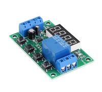 Bewinner Module de Relais de Minuterie Réglable à Affichage LED 12V, Interrupteur de Commande d'automatisation Numérique 24 Fonctions 0,01s-999min 5A (5V)