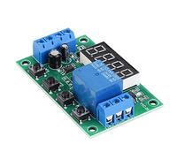 Bewinner Module de Relais de Minuterie Réglable à Affichage LED 12V, Interrupteur de Commande d'automatisation Numérique 24 Fonctions 0,01s-999min 5A (24V)