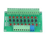 Bewinner Module d'Isolation Optique, Carte de Convertisseur de Signal PLC 24 V à 5 V à 8 Canaux pour NPN/PNP, Fréquence 20 KHZ, Isolation du Signal et Conversion de Niveau
