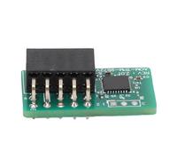 Bewinner Module TPM 2.0, Carte Mère Module 10 Broches Compatible avec Carte Distante TPM2.0, AOM TPM 9672, SPI Vertical pour
