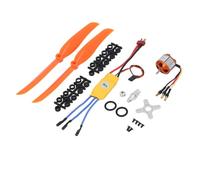 Bewinner Moteur sans Balais A2212 1400 KV et Ensemble ESC 30 A, Comprend Hélices et Vis 8060, Compatible avec les Avions RC et les quadricoptères.