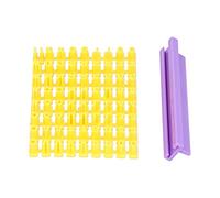 Bewinner Moule à Biscuits avec Lettres et Chiffres Anglais pour Biscuits, Moule à Gâteau, Outils de Cuisson avec Curseur, Ensemble de Tampons à en Plastique Antiadhésif pour Enfants, Orthographe