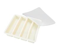 Bewinner Moule à Glaçons Long en Silicone avec Couvercle pour Bouteilles d'eau, Machine à Glaçons Flexible à Dégagement Facile pour Récipients étroits, Accessoire de Bar à Glace pour Congélateur