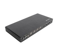 Bewinner Multiviewer 4K 4x1 60 Hz, Interface Multimédia HD KVM Multi Viewer Transparente avec 8 Modes D'affichage, Télécommande, Sortie 4 en 1 pour Salle de Contrôle de Surveillance PC (Prise UE)