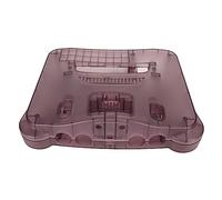 Bewinner N64 Coque de Rechange Translucide Rose Violet, Boîtier de Protection pour Console 64 avec Boutons et Tournevis, Installation Facile pour Jeu Rétro