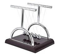 Bewinner Newton Cradle Pendulum Balls Bureau Décor Stress Relief Jouet | Affichage de l\'énergie cinétique, outil d\'apprentissage des sciences physiques, cadeau d\'ornement de bureau, balles