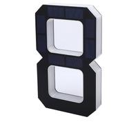 Bewinner Numéro de Maison 8 à éclairage Solaire, Grand Panneau d'adresse LED Moderne de 9 Pouces avec Marche/arrêt Automatique, étanche IP44 pour Mur Extérieur, Noir